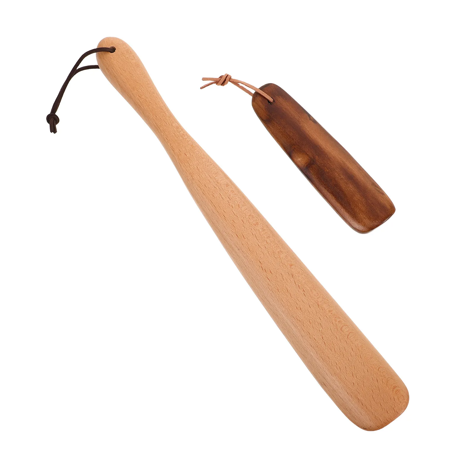 

Набор из 2-х деревянных рожков для обуви с длинной ручкой, удобный инструмент для надевания обуви для пожилых людей, компактный дизайн, для путешествий