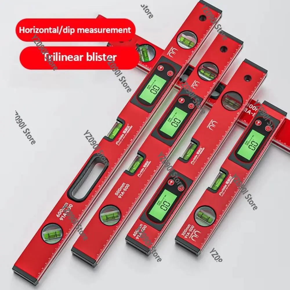 30-100cm Magnetic Digital Level Ruler High Precision Electronic Inclinometer 0-90° Angle Slope Measuring Tool