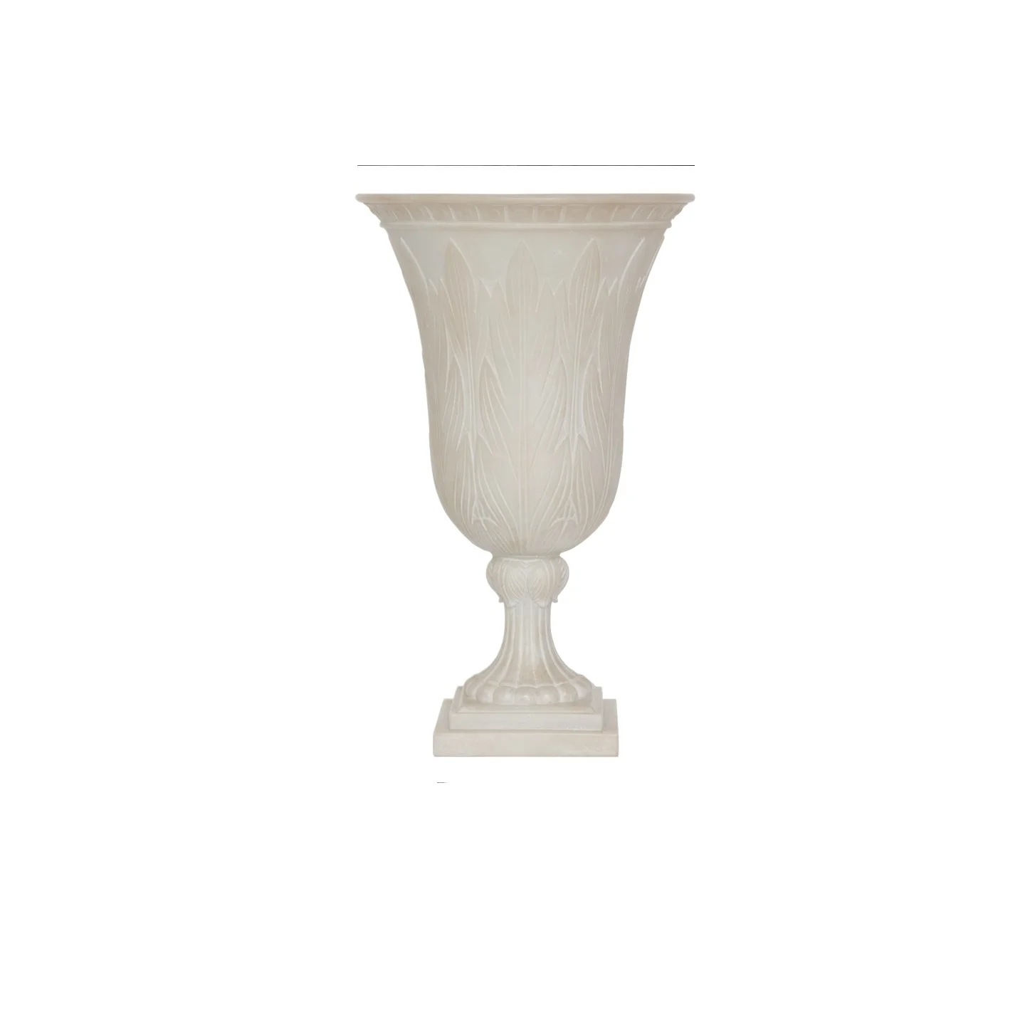 LMM medieval imitation jade old large-caliber vase niche artistic flower device ornament