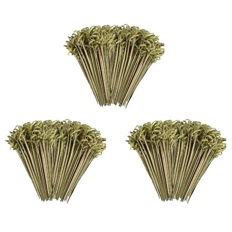 

600 Pcs Bamboo Cocktail Sticks Bulk Decoration,4.7 Inch Bamboo Fruit Kabob Skewers Food Picks Bamboo-AT64