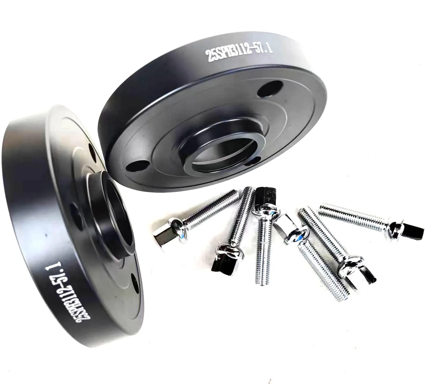 Aluminum Wheel Spacers 15mm 3x112 57.1 M12x1.5 For Smart Fortwo 450 451 452 Roadster CITY COUPE Suspension lift kit