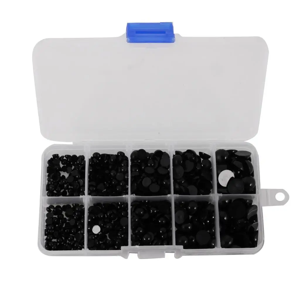 760 piezas muñecas juguete ojos de seguridad accesorios redondos de plástico para