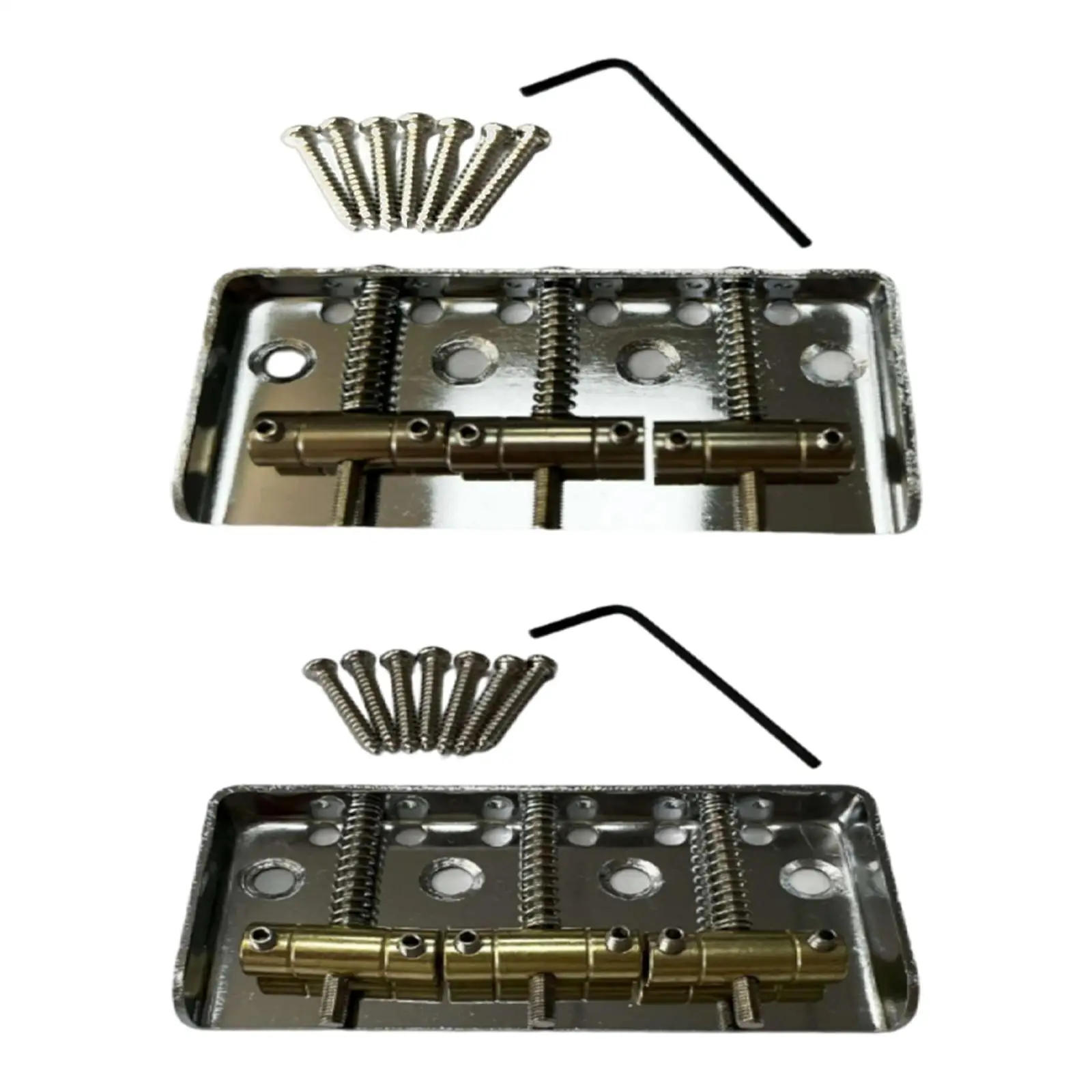 6 Strings Guitar Bridge Tailpiece Metal Saddle Guitar Bridge for Electric Guitar Musical instrument