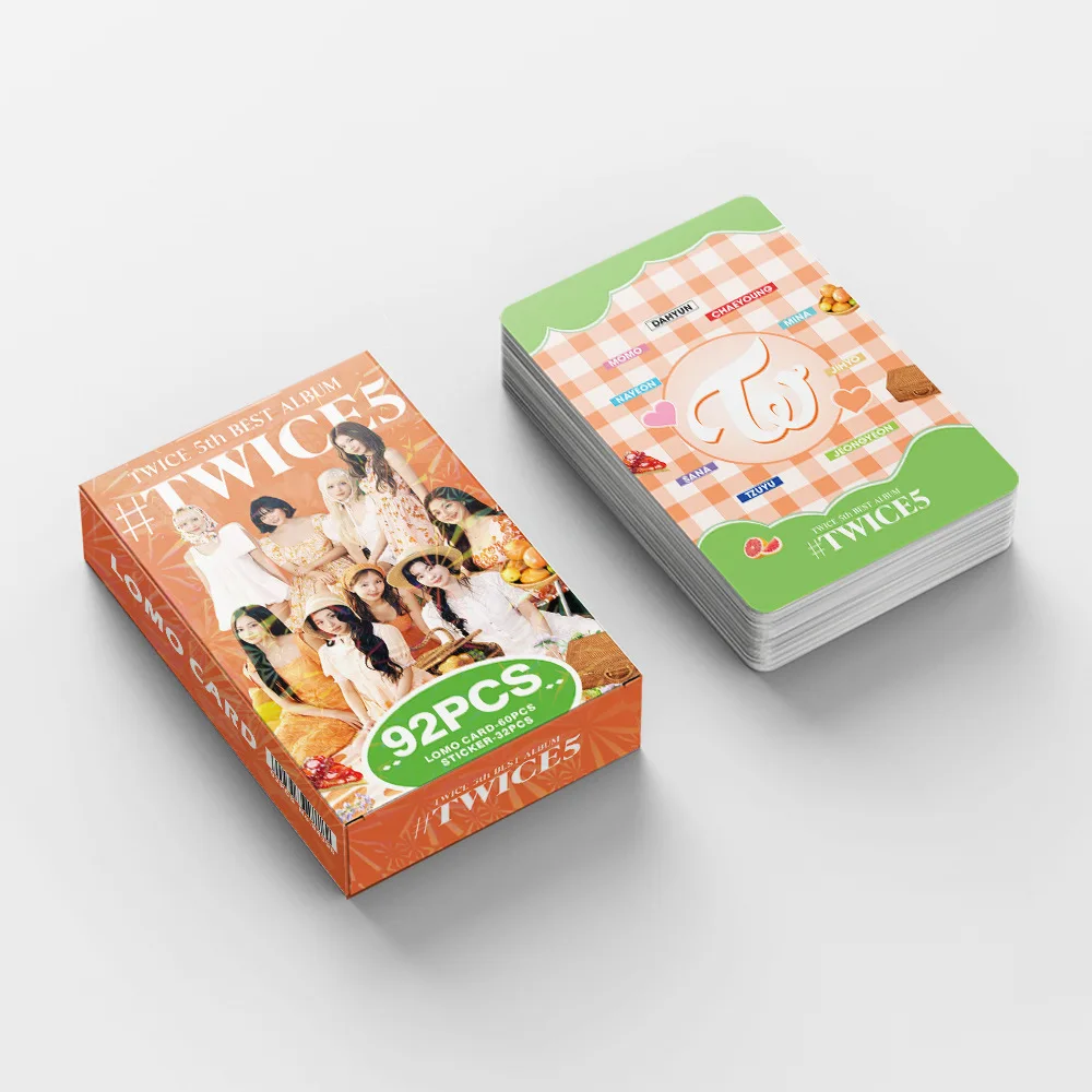 92 قطعة/المجموعة مرتين العدو TWICE5 سانا مومو الثلاثية الأبعاد لومو ستار بطاقات الصور صور لومو بطاقات المشجعين جمع بطاقات مطبوعة #6