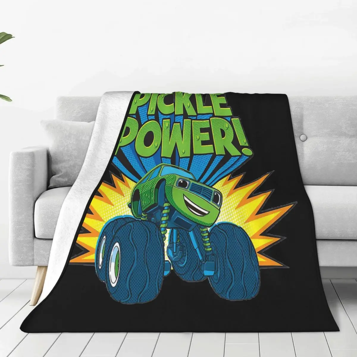 Blaze And The Monster Machines Blankets Soft Warm Flannel Throw Blanket Cover for Bed Living room Picnic Travel Home Couch