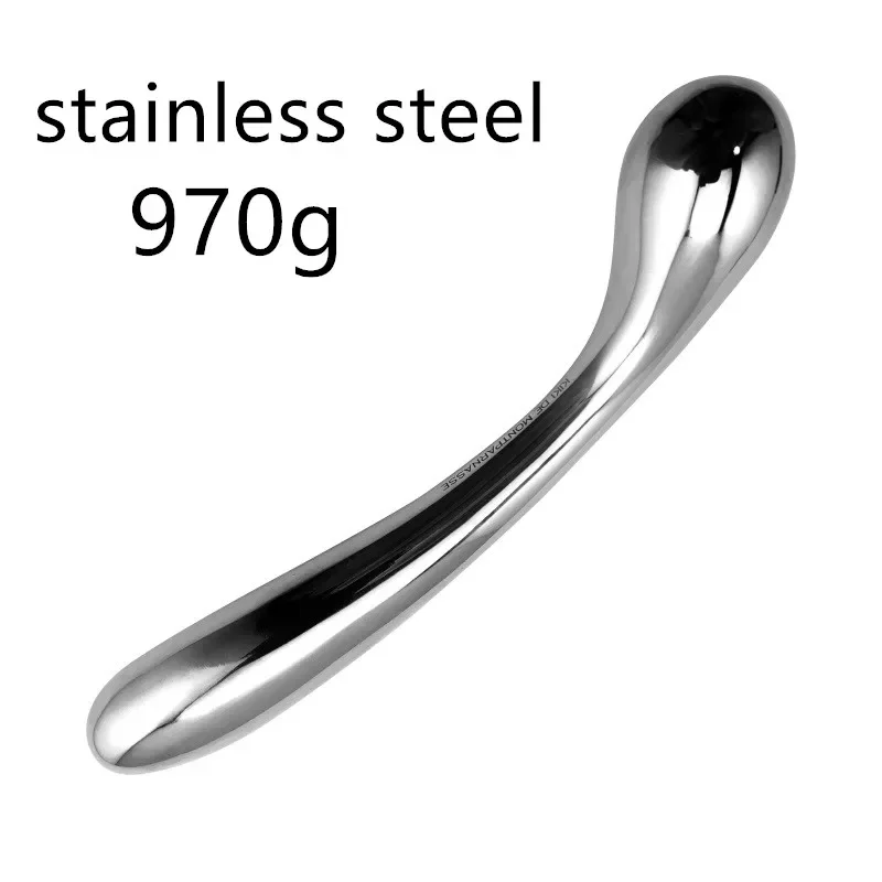 Stainless Steel Double Large Butt Plug Fake Dildo G Spot Metal Anal Beads Plug P-spot Prostate Massager Stick Vaginal Sex Toy