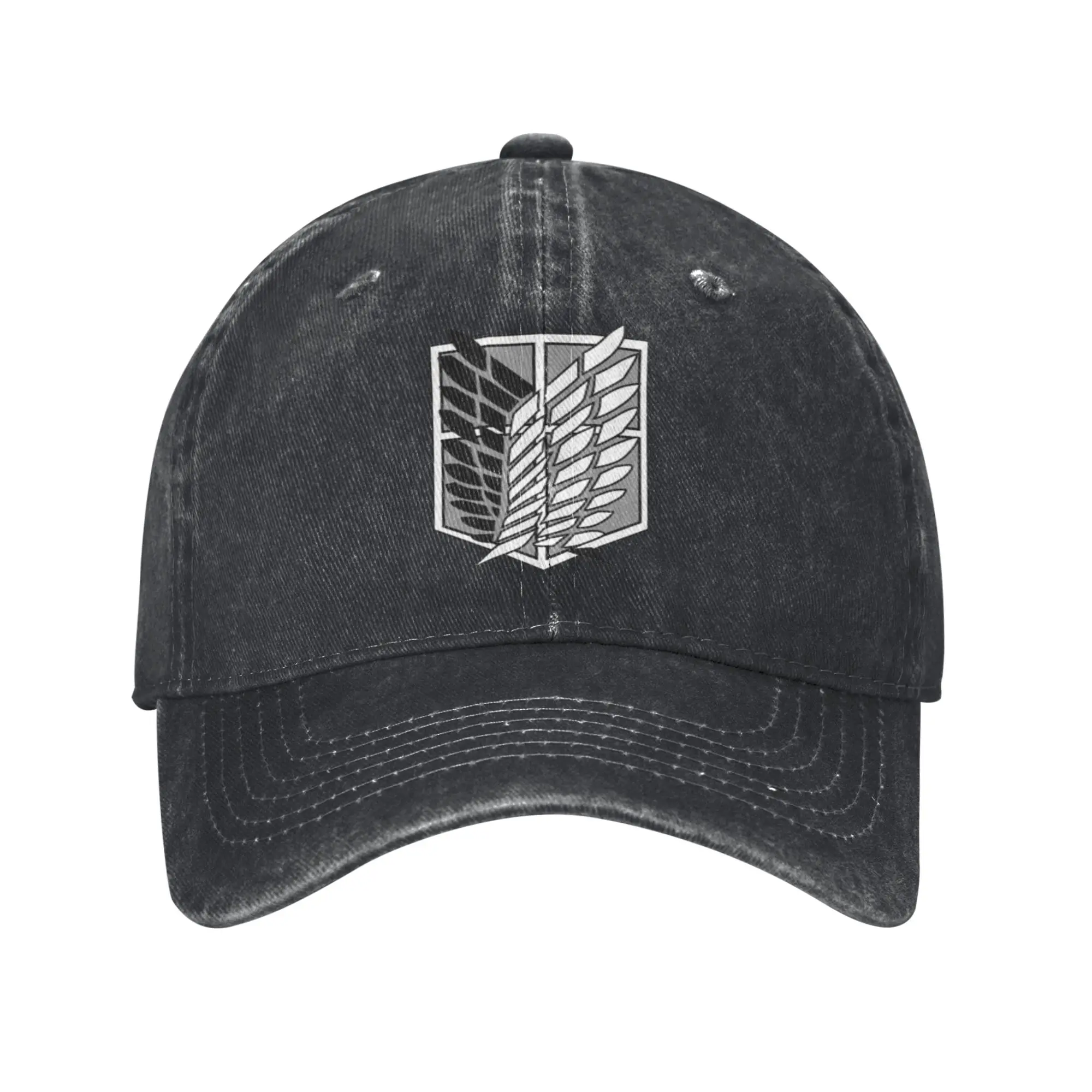 Attack On Titan Baseball Caps Classic Distressed Washed Shingeki Manga No Kyojin Eren Mikasa Snapback Cap Summer Adjustable Hat