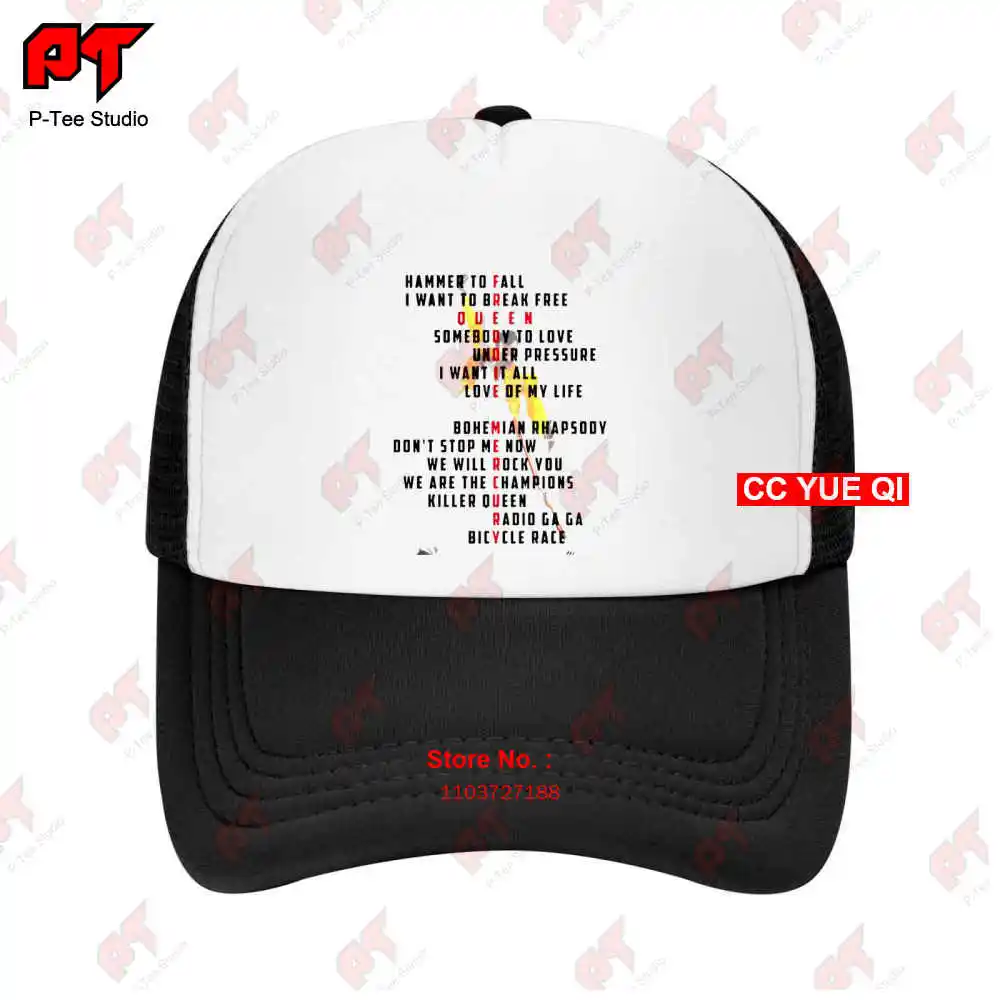 Freddie Mercury Hammer To Fall I Want To Break Free Queen Somebody To Love Baseball Caps Truck Cap 12UT