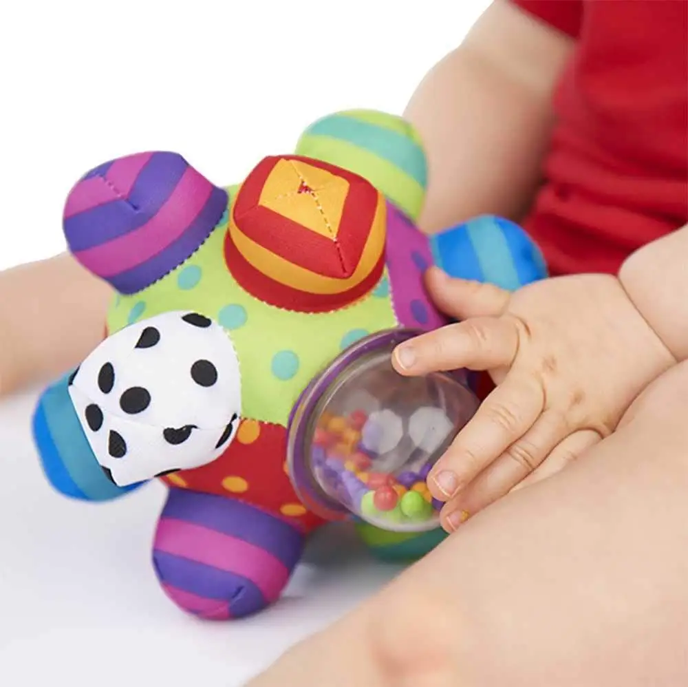 Baby Rattle Educational Toys Sensory Bumpy Ball Baby Cognitive Developmental Toy Newborn Handbell Rattles Toys For 0 24 Months