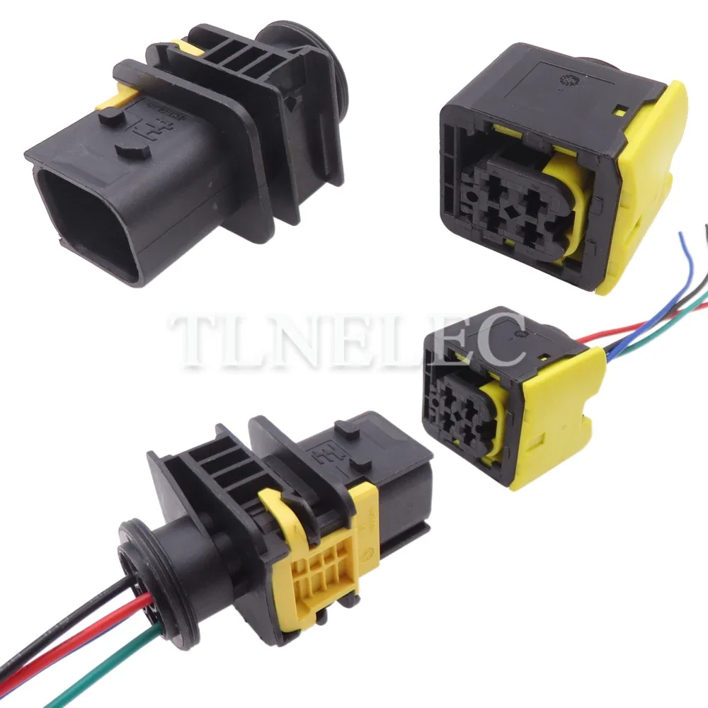 4 Pin Way Car Wire Harness Socket With Wires Automobile Oxygen Sensor Sealed Connectors 1-1418390-1 1-1703818-1 1-1703819-1
