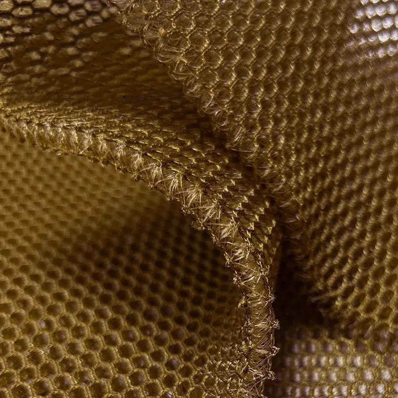 1X2Meter Polyester 3D Honeycomb Hexagonal Mesh Cloth Coyote Brown Breathable Wear-resistant Car Cushion Mattress Material