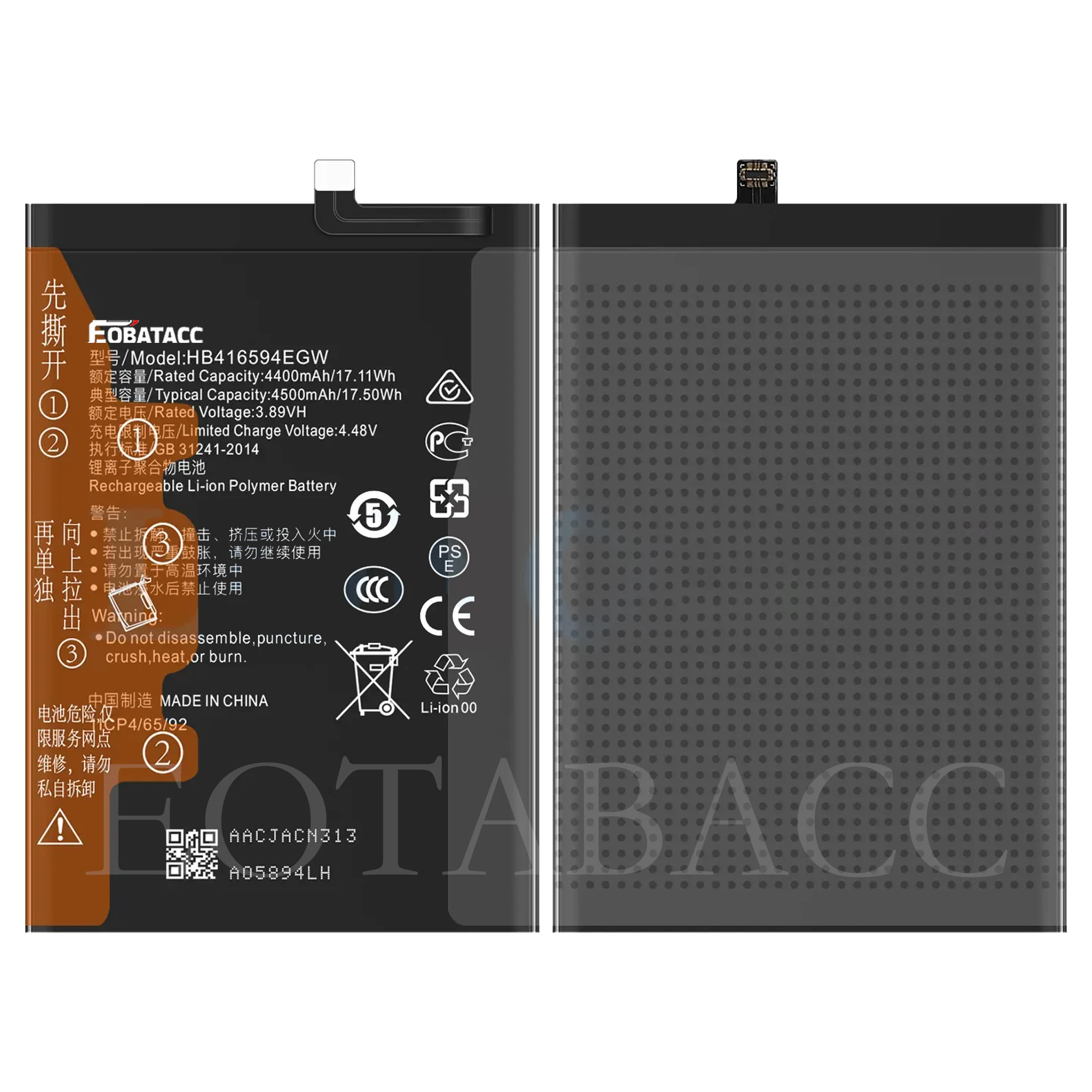 Vvsialeek Batteria HB416594EGW Per Huawei Honor X8a E Honor 90 Lite – 100% Compatibile Con Toolkit Incluso