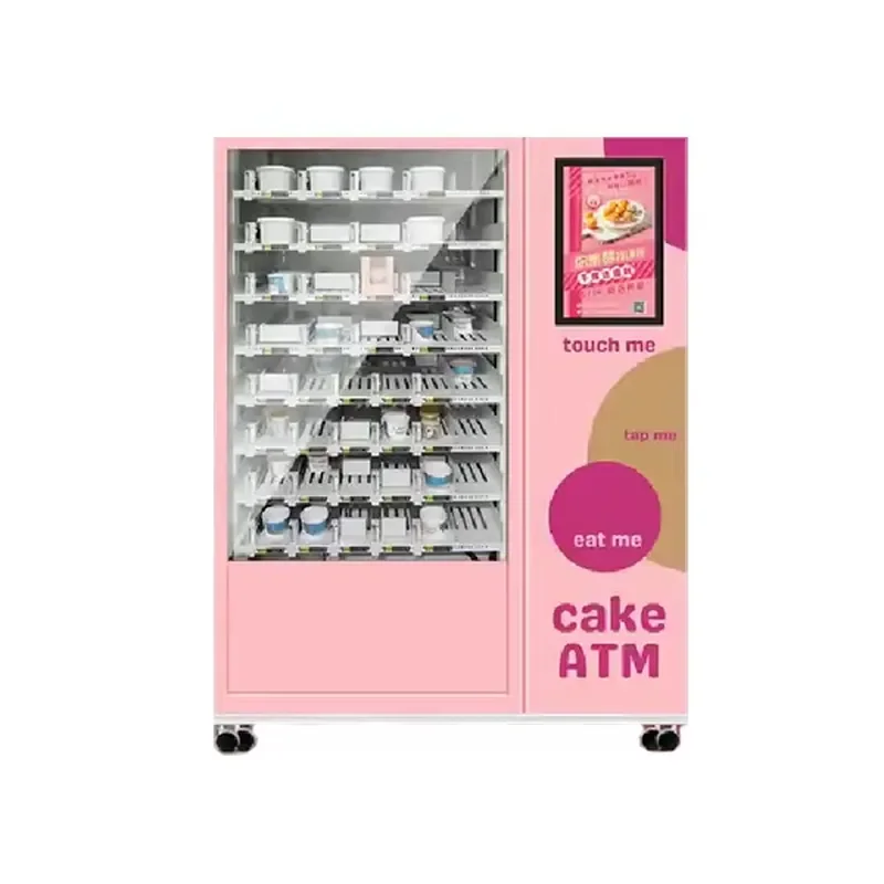 Customized Vending Machine for Fresh Flowers Cosmetics Drinks Coffee Salad Pizza