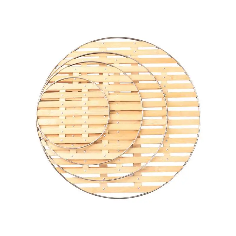 Vaporera de Bambú para Uso Doméstico, Rejilla de Bambú para Cocinar al Vapor, Almohadilla para Panecillos al Vapor, Jaula para Cocinar al Vapor, Lámina de Bambú para Vaporizar