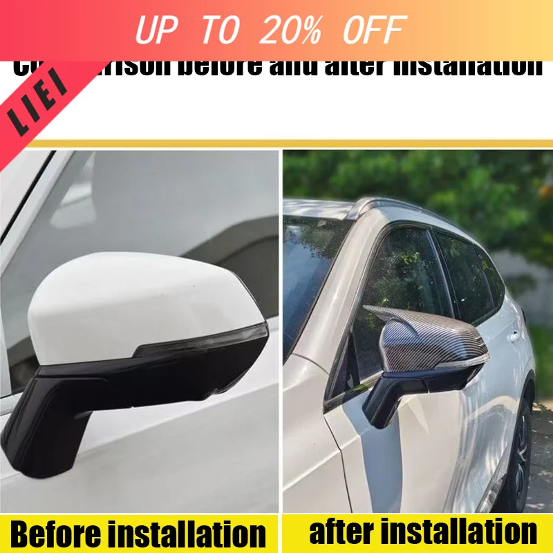 LIEI For Haval Jolion 2025 2024 2023 2022 2021 Devil's Corner Reverse Mirror Protective Cover ABS Material Adhesive Installation