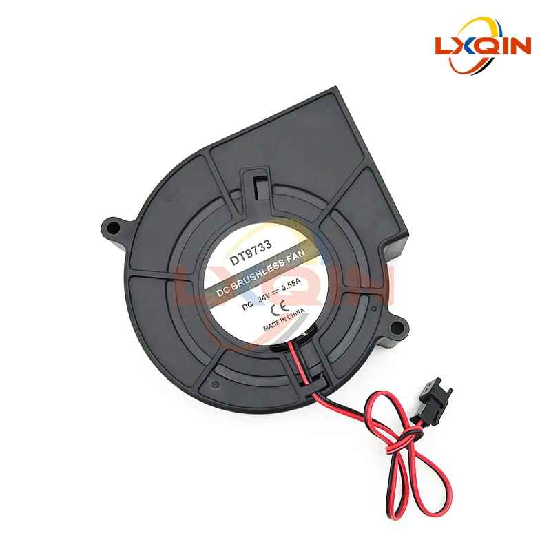 LXQIN-ventilador de succión para impresora de gran formato, soplador de papel sin escobillas, DC24V, para Allwin Xuli Gongzheng