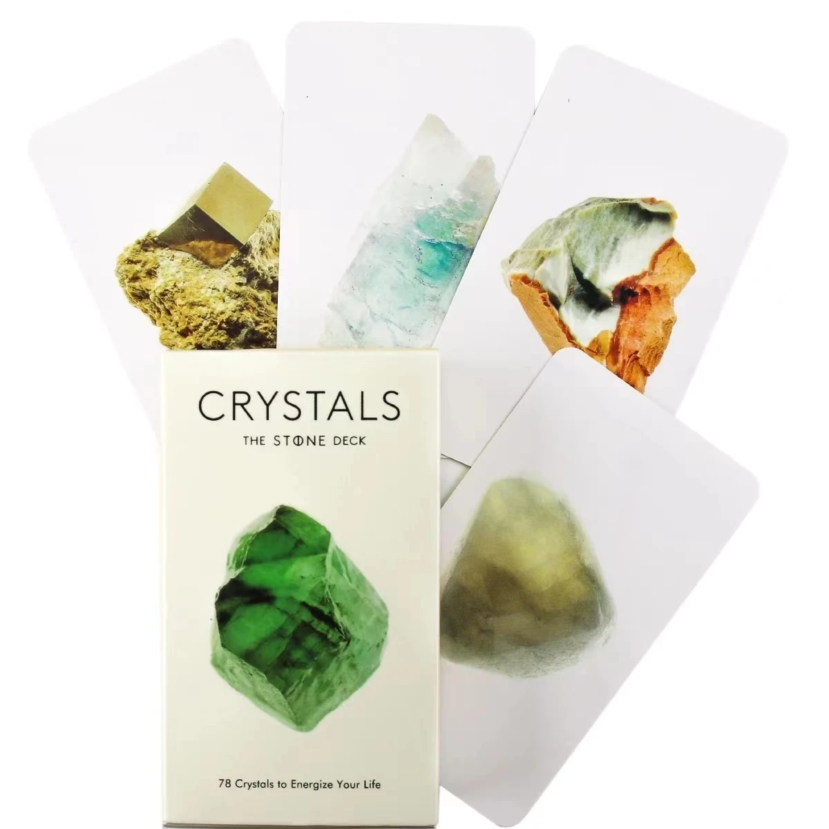 Crystals The Stone Deck Oracle Card Deck For Fate Divination Leisure Entertainment Card Game New High Quality Board Games