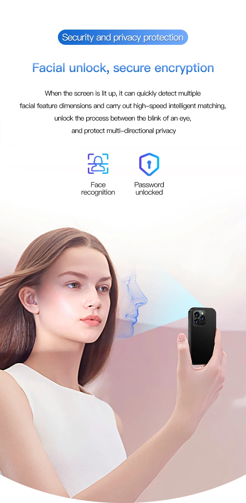 SOYES XS17 Pro 3G Smartphone 3.0inch MTK Quad Core 2GB RAM 16GB ROM Dual SIM 5MP 1950mAh Android Mini Cellphone Face Recognition