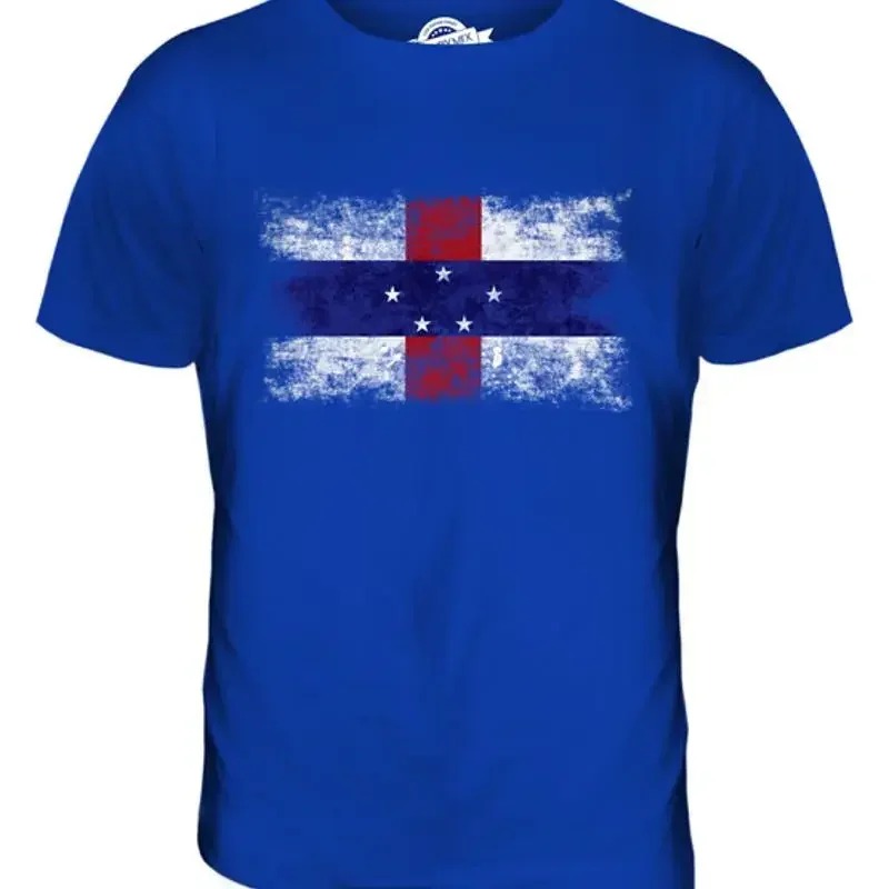 DUTCH ANTILLES VINTAGE FLAG MENS T SHIRT TEE SHIRT S M L XL 2XL