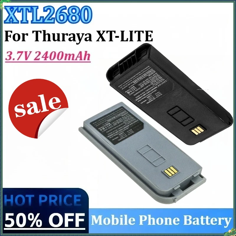 

Newly XTL2680 3.7V 2400mAh Satellite Phone Battery JUPC10385 IKLT06781 for Thuraya XT-LITE XT LITE Mobile Phone Batteries