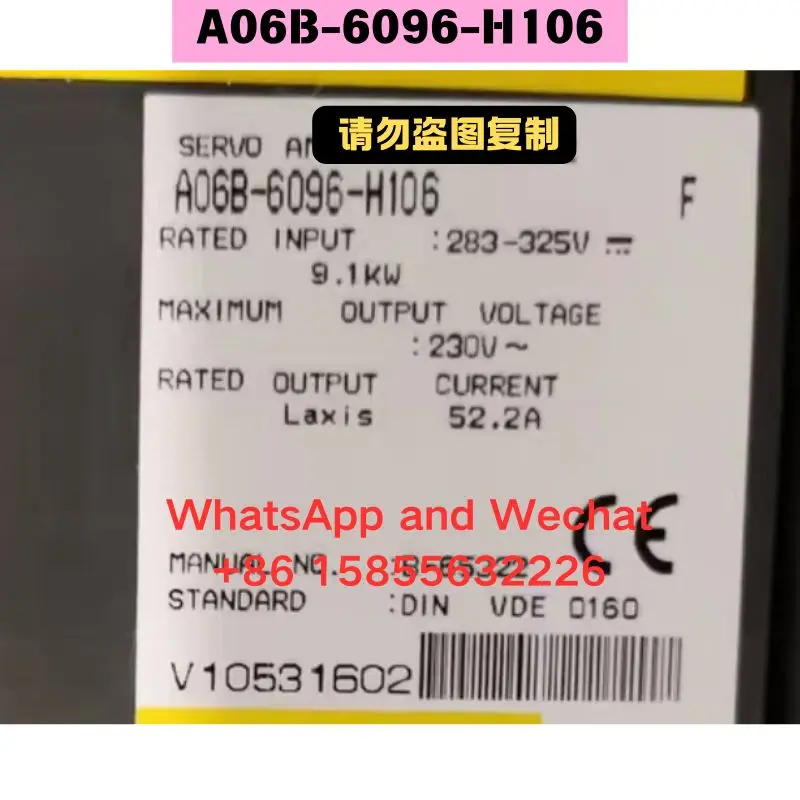 

Used Driver A06B-6096-H106 Functional test OK Fast Shipping