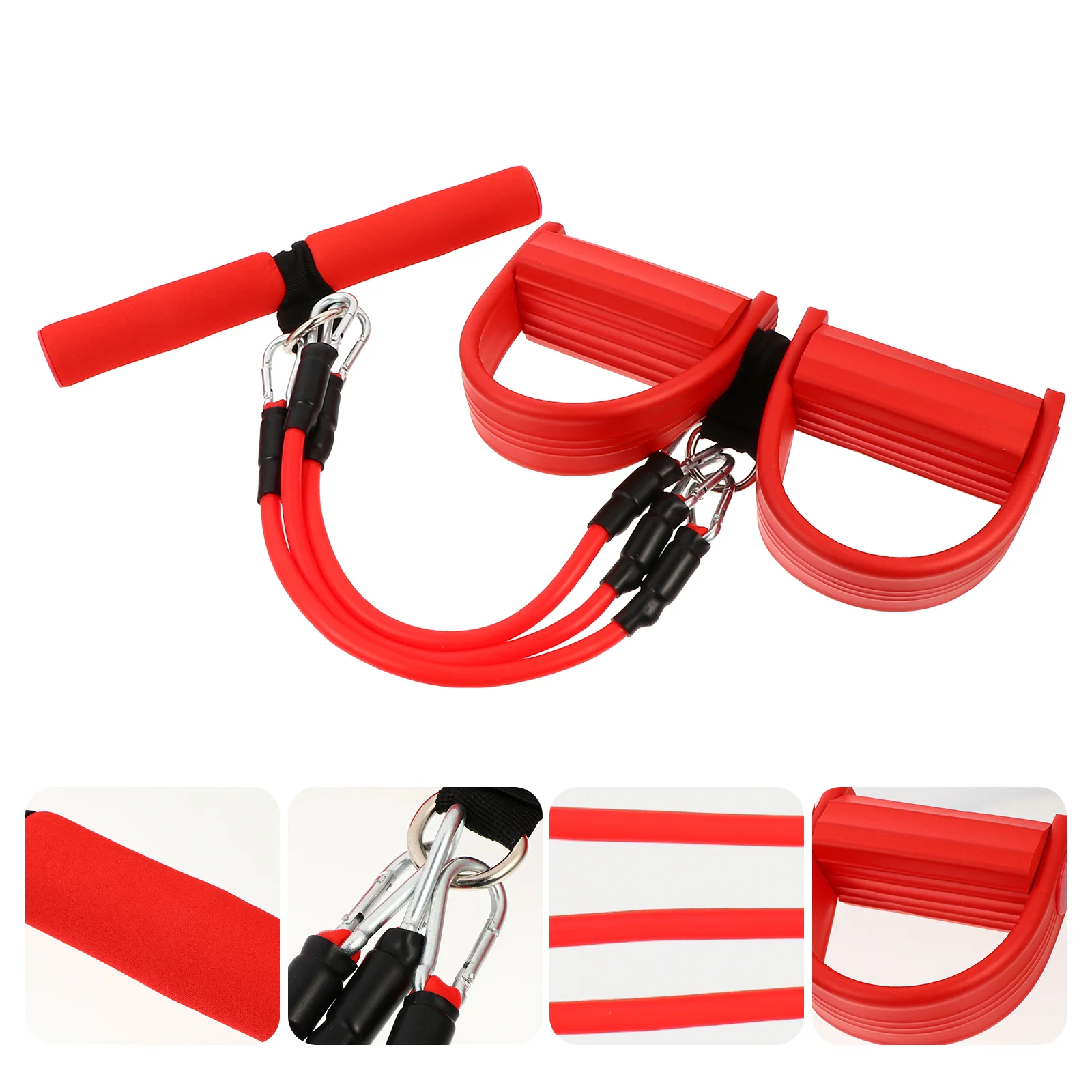 Pedal Tensioner Elastic Pull Rope Resistance Bands for Legs Puller Fitness Pulling Nbr Foam Yoga Sit-Up