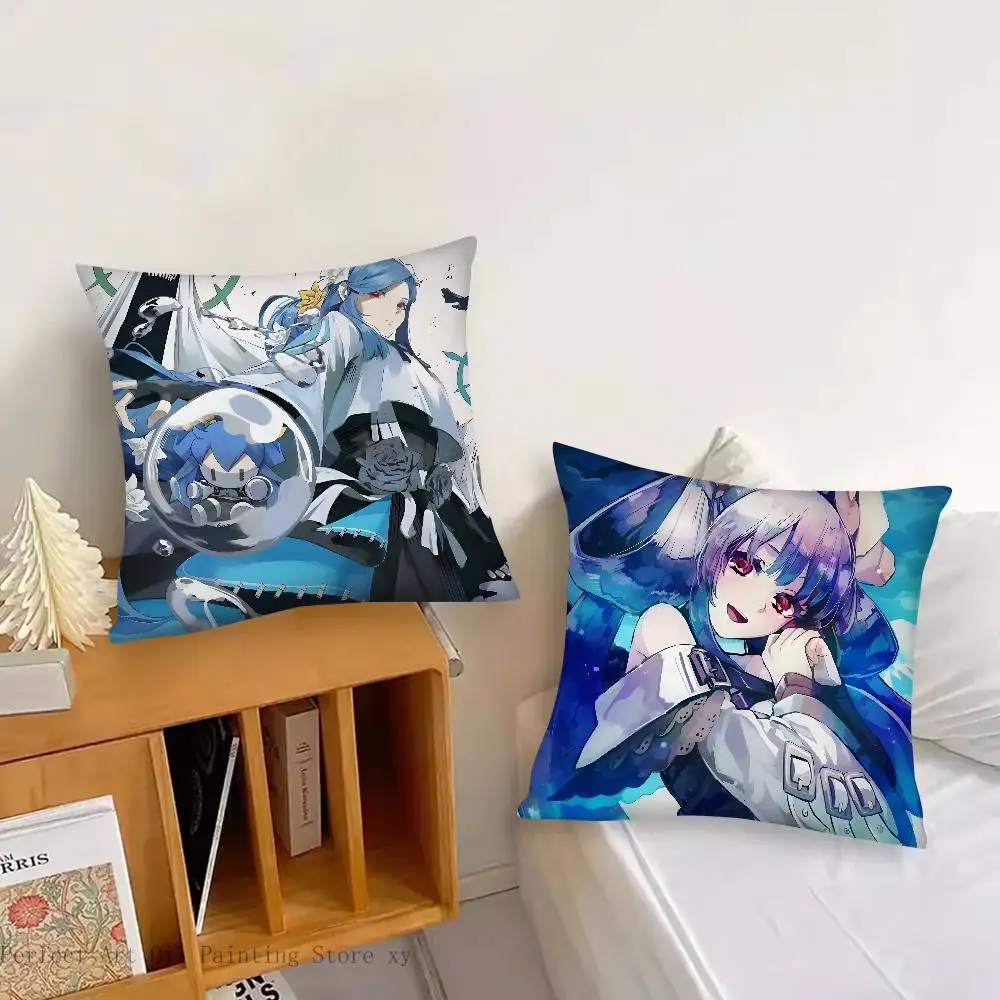 Queen Dizzy Fighting Game G-Guilty Gear Pillow Case Fashion Square Pillowcase Bedroom Sofa Room Ins Decoration Leisure