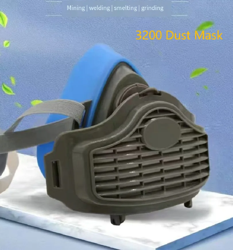 Dustproof3200silica gel  Half Mask Respirator Suitable For Spray Paint Carpentry Grinding House Decoration And Filter Accessory