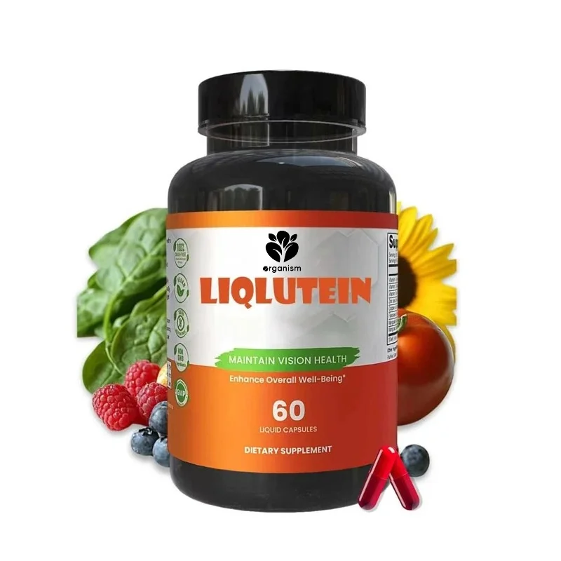 Liquid lutein and zeaxanthin - rapidly absorbing to support blue light and visual health, containing zinc and antioxidants
