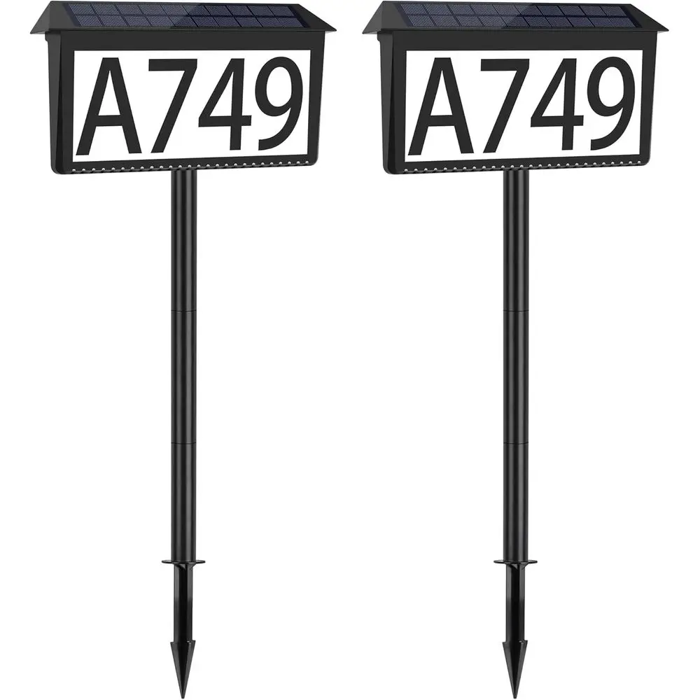 

Номера домов или адресные таблички с подсветкой, 2 шт., 3-цветные светодиодные, водонепроницаемые, с креплениями, для наружного освещения дома