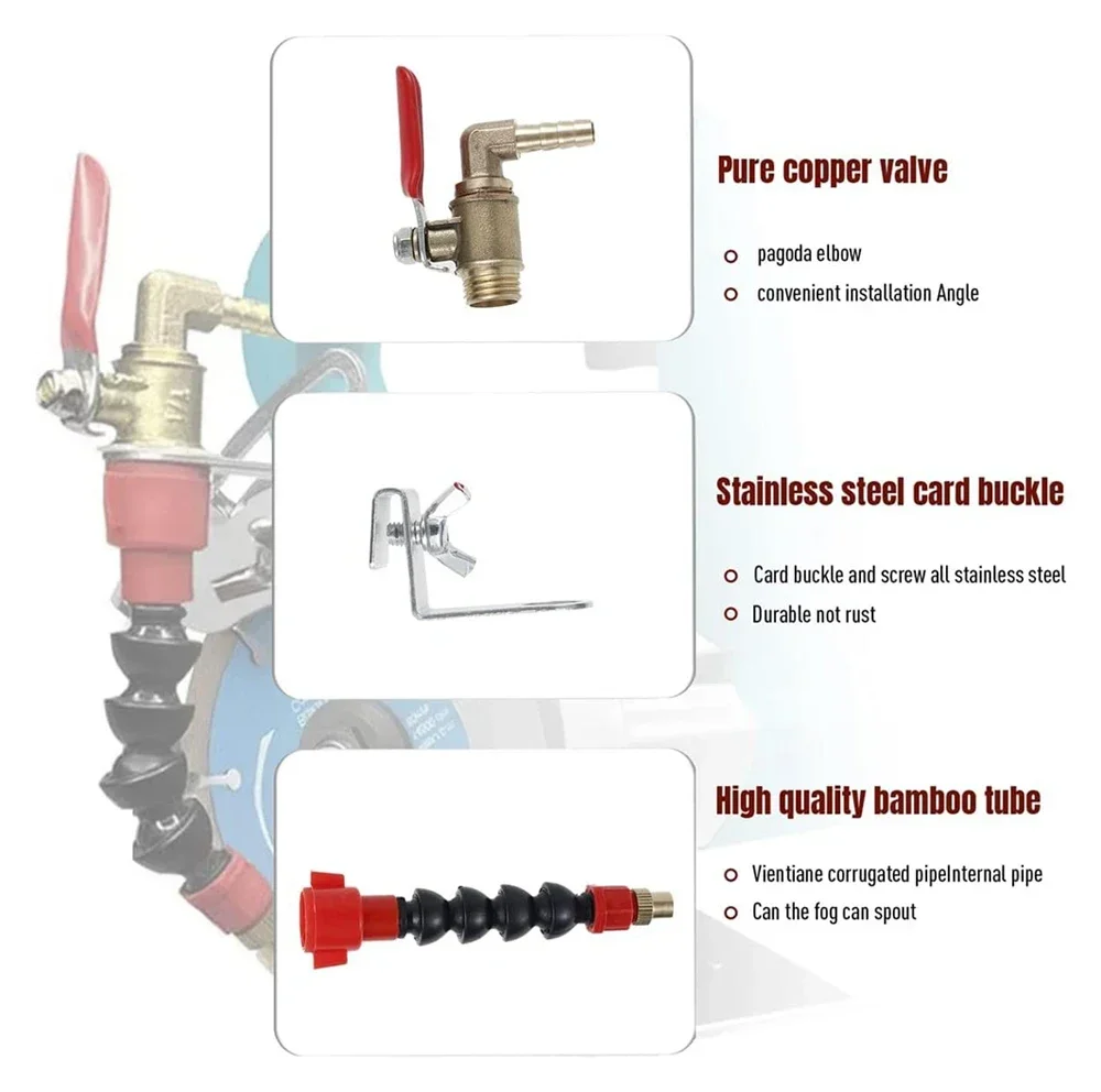 System Nozzle Coolant Misting Dust-proof Dust Remover Water Sprayer For Marble Brick Tile Cutting Machine Angle Grinder Cutter