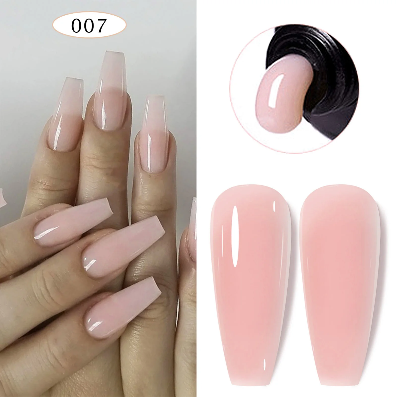 30ml Extension Glue Manicure Gel Long Lasting Assorted Nail Type Tools for Beginner Starter DIY at Home