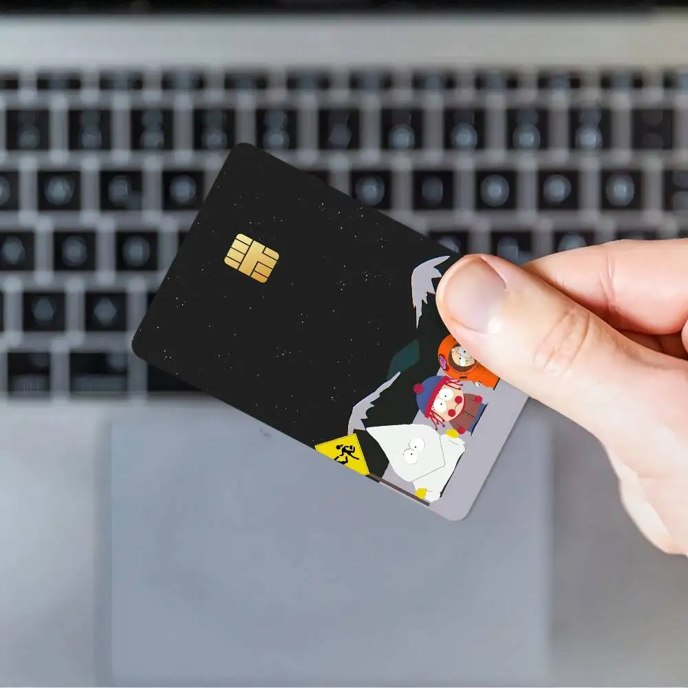 Cartoon S-South Park Credit Card Skin Stickers for Bank Card Bus Metro Card Sticker Waterproof Gift