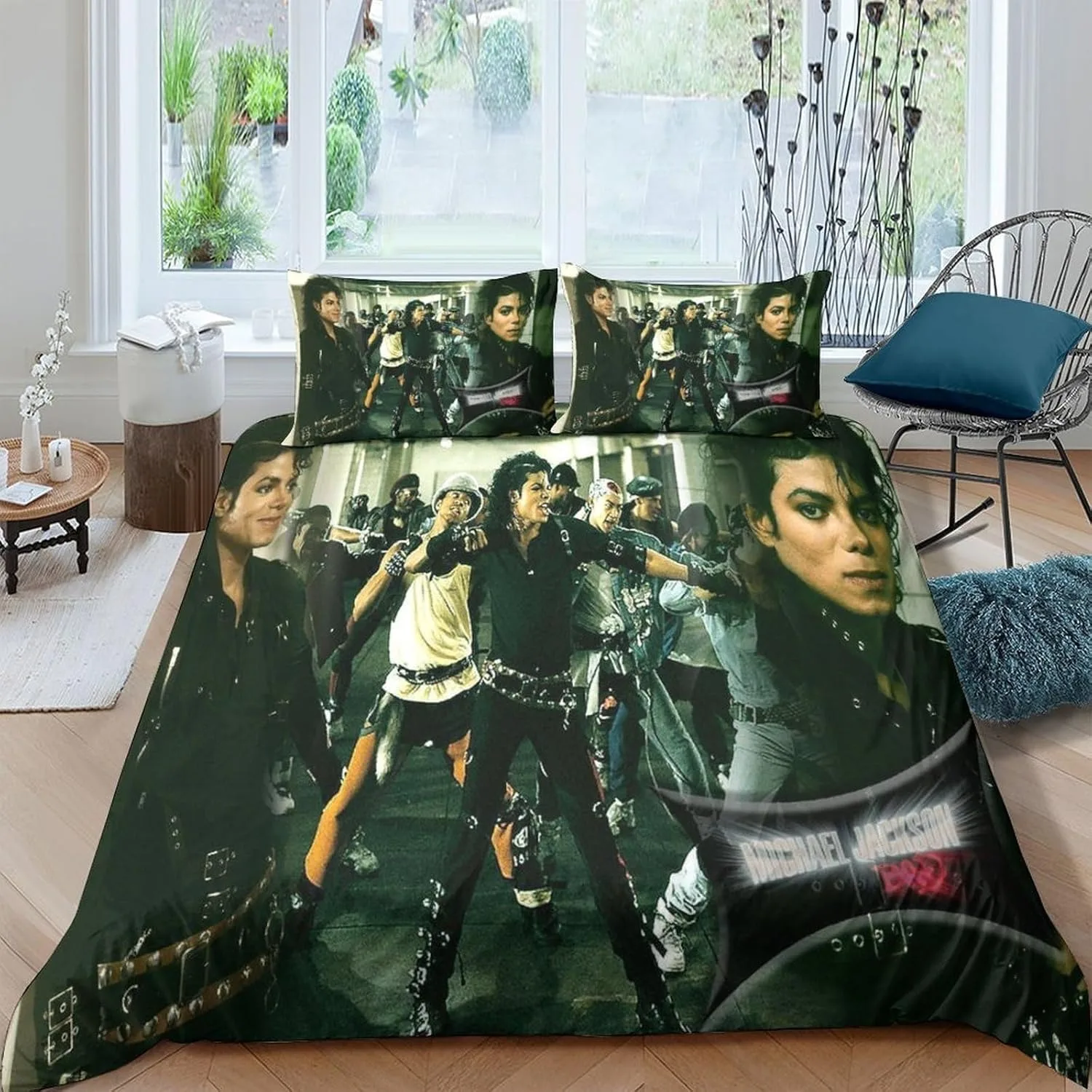 

Duvet Cover Michael Jackson 3D Exquisite Digital Printing Bedding Set Comforter Bed Youth Home Decor Adult Boys Gift