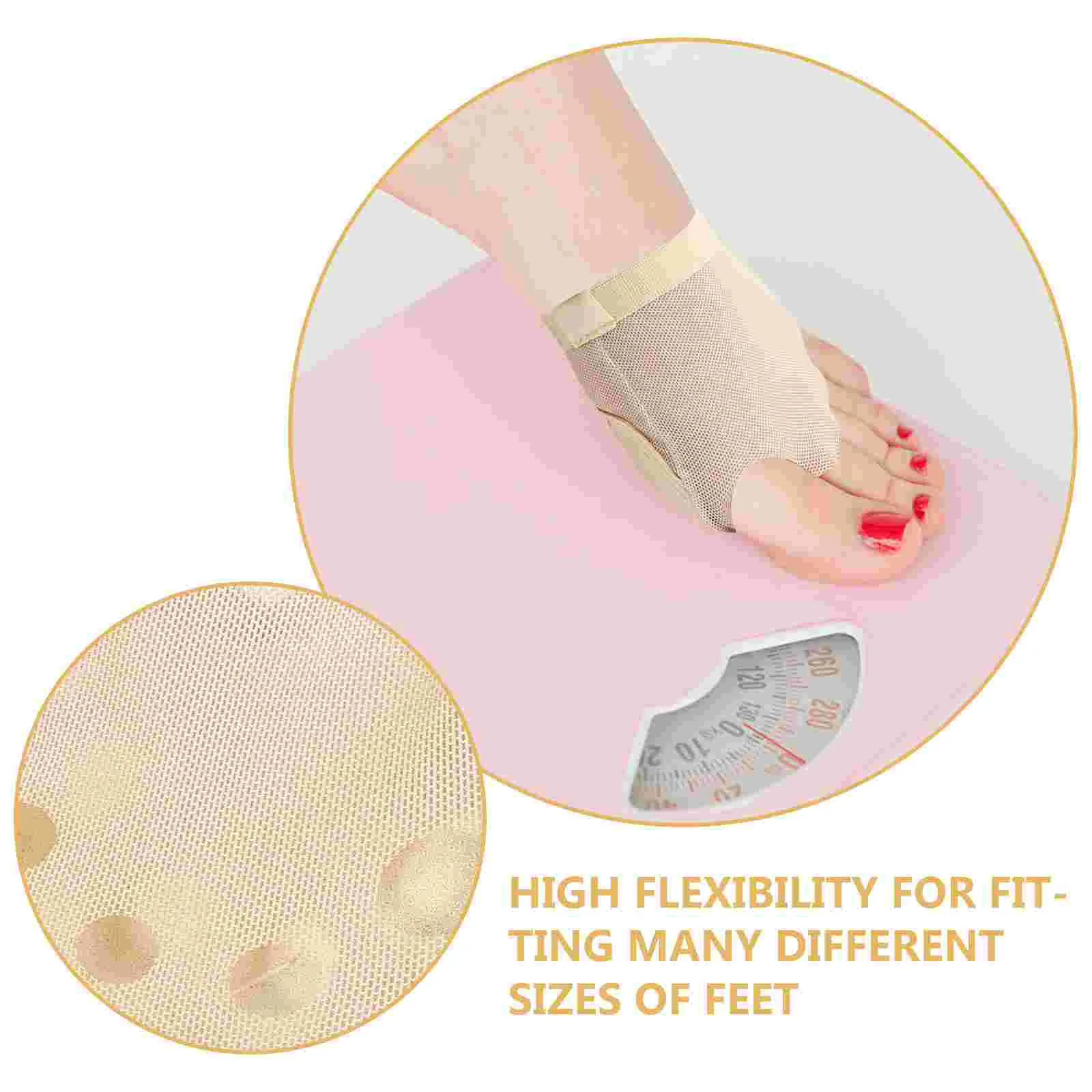 Comfortable Foot Pad Forefoot Pads Thong Size Five Holes Ballet Toe Protector Dance Socks