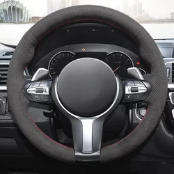 Customize Suede Leather Car Steering Wheel Cover For BMW M Sport F30 F31 F34 F10 F11 F07 X1 X2 X3 F25 F32 F33 F36 F48 F39