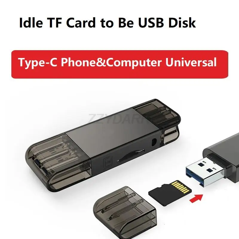 Czytnik kart USB typu C NM 2 w 1 Nano karta pamięci i czytnik kart TF Micro SD dla Huawei Nova Honor i Laptop Transfer dwukierunkowy — zdjęcie produktu 2