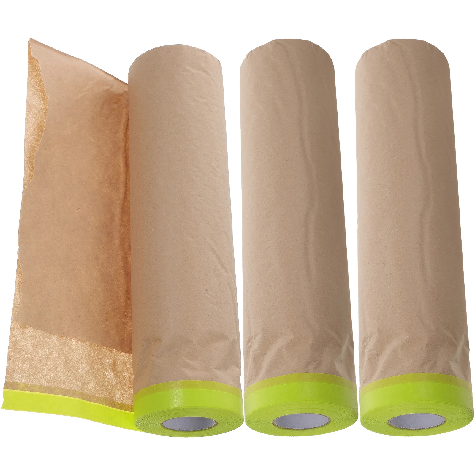 

3 Rolls 6x50 Masking Film Transparent Protective Paper for Car Furniture Dust Cover Sprayer Home Renovation Lightweight Tear