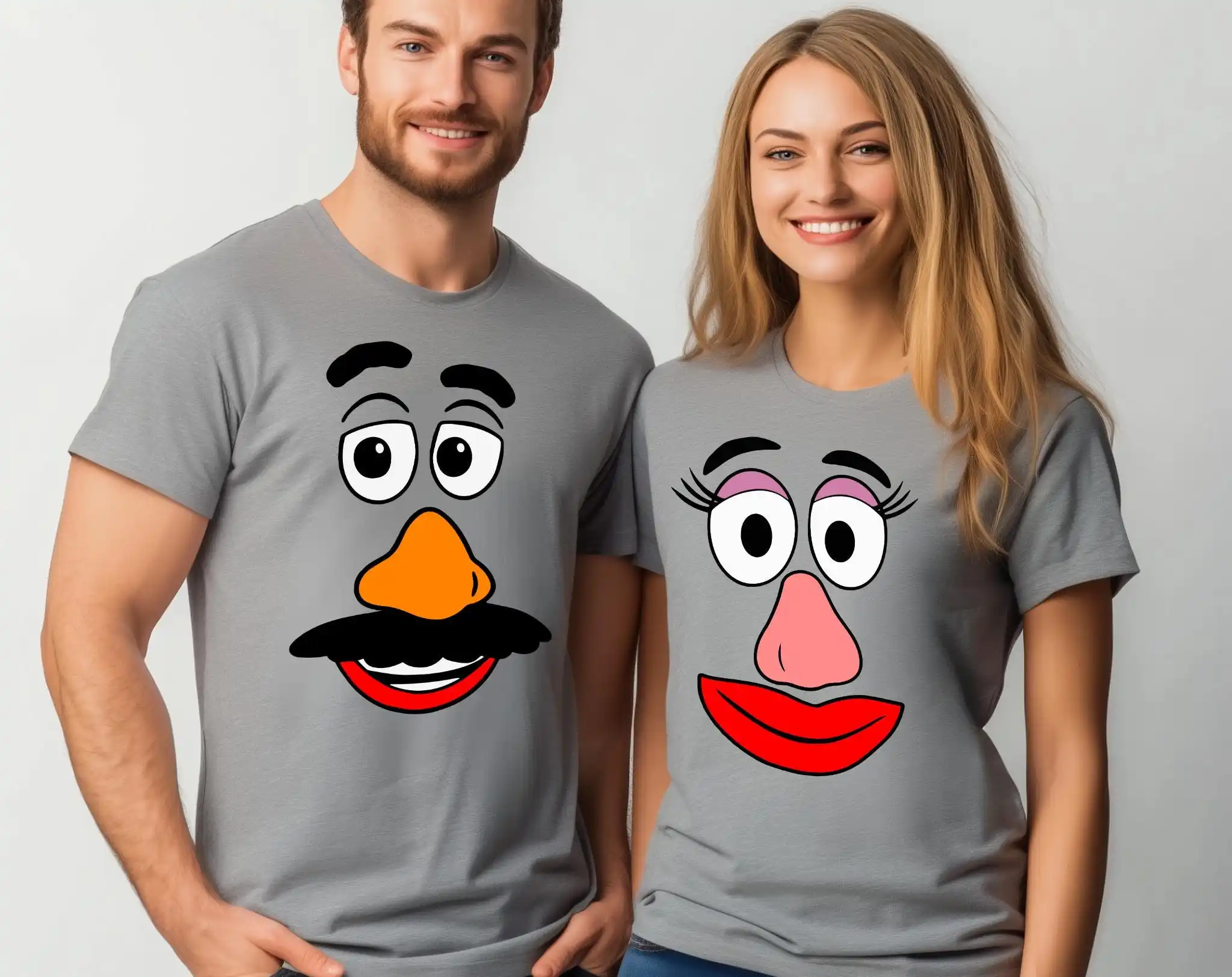 Mr Potato and Mrs Potato Head Matching Shirt, Couple Matching ShirtsFall Family Matching Shirt,Halloween Couple Shirt 1pc