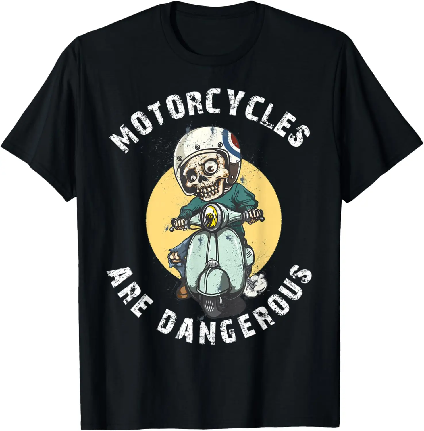 

Funny Distressed Vintage Retro Motorcycles Are Dangerous T-Shirt Motorcycle