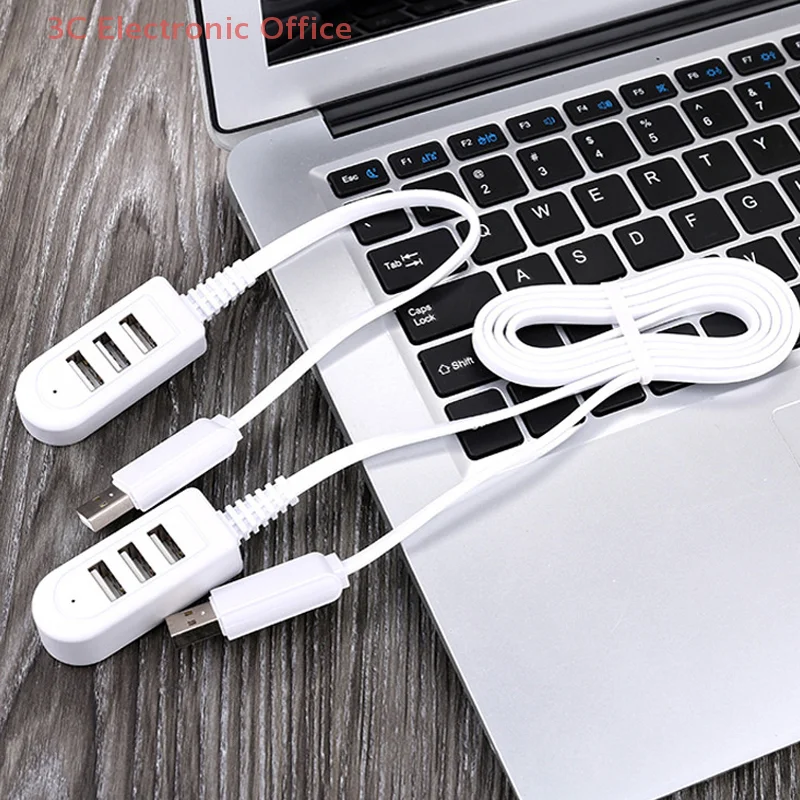 Multipurpose 1.2M USB Cable Charge Faster with 3-ports HUB, New Design Splitter Line
