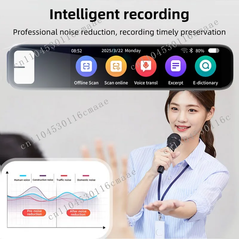 AI Smart Pen Multi-Language Translator Gadget ChatGPT Integration Offline Online for Android Smart Languages Translator Voice