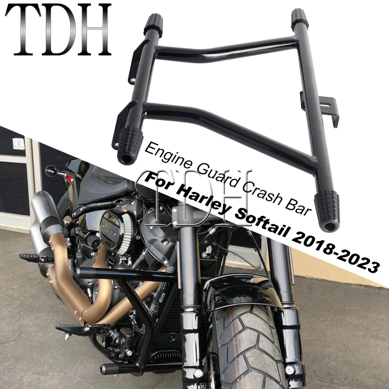 Motorcycle Highway Crash Bar Bumper Guards Crashbar Protector For Harley Softail Street Bob Low Rider FXLR FXBB FXLRS Standard
