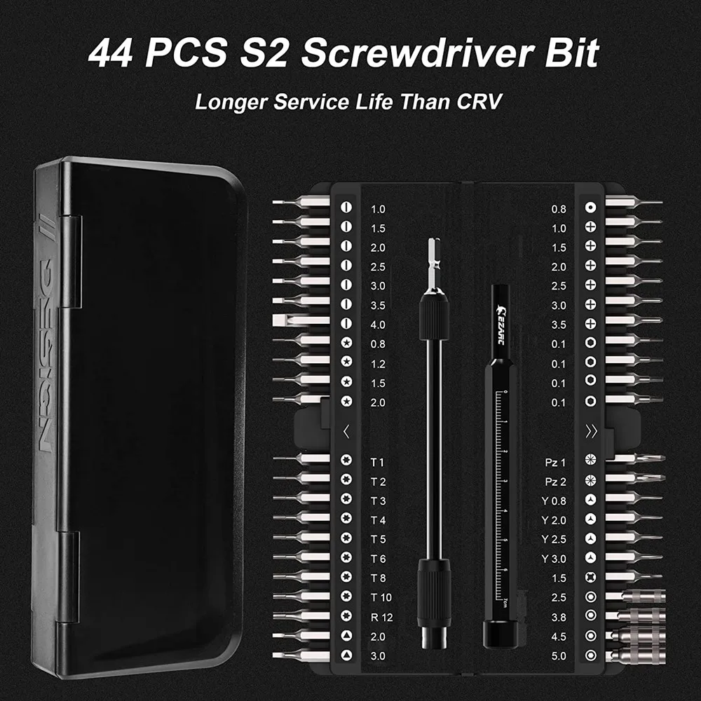 Precision Screwdriver Set 47 in 1,for Electronics Small Screwdriver Set with Expandable Case and Strong Magnetic Screwdriver Bit