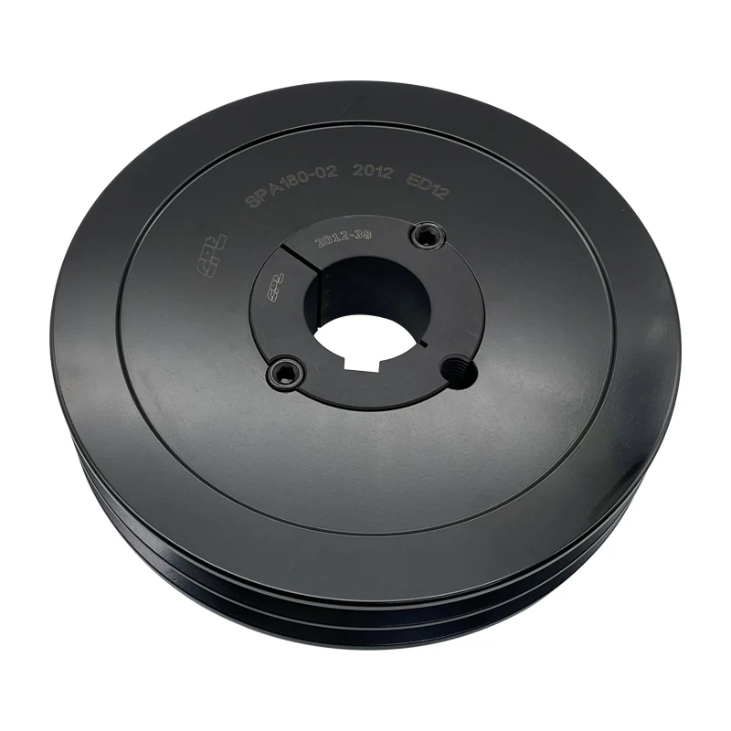 CPT SPA V-Belt pulley double Groove,185.5mm outside diameter, 180mm pitch diameter, 2012 Bushing, SPA180-02-2012