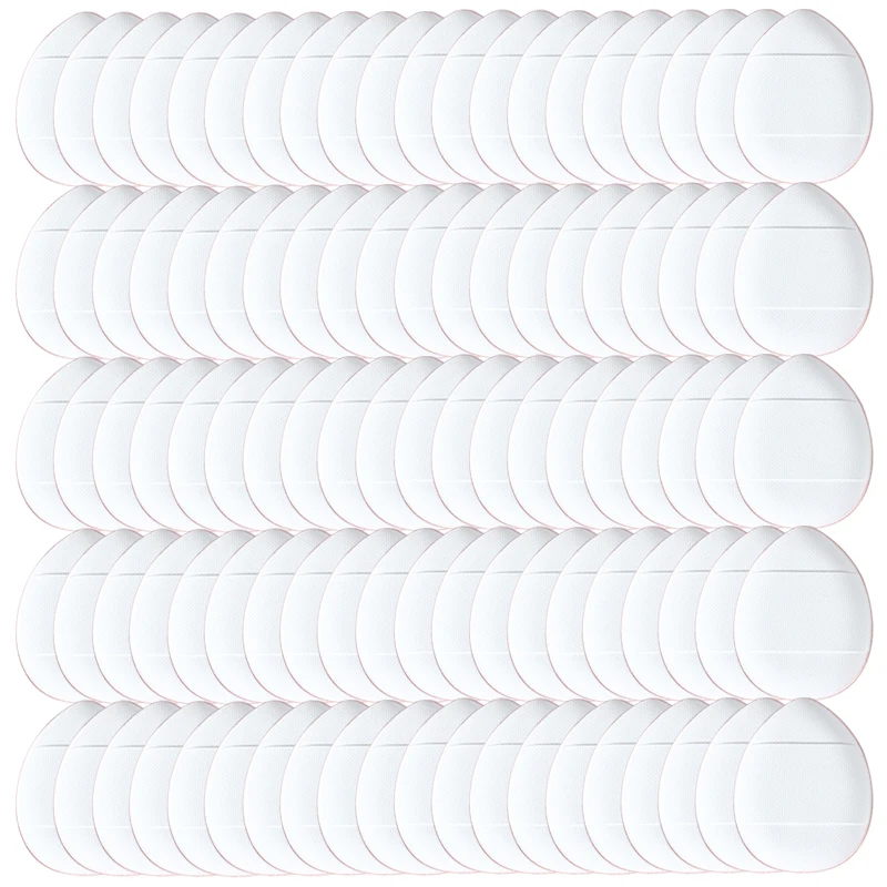 50/100 pçs mini dedo puff maquiagem esponja puffs corretivo fundação almofada de ar ferramenta cosmética seco molhado para mulheres beleza atacado