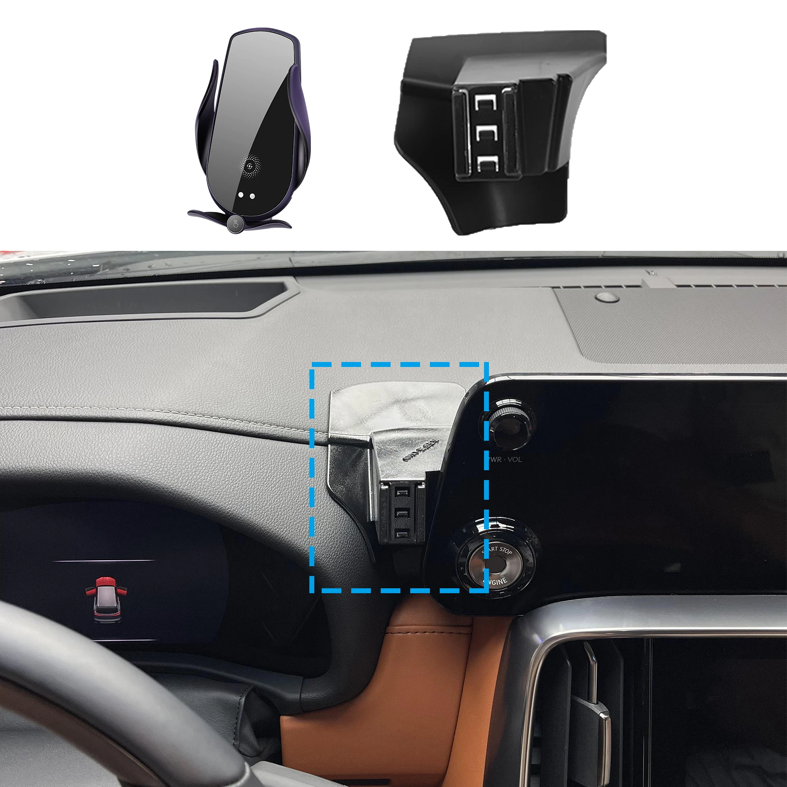 

Car Mobile Phone Holder for Lexus LX 600 LX600 LX700 LX700H F SPORT GPS Bracket Navigation Stand Auto Accessories