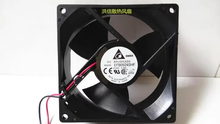 

Бесплатная доставка, оригинальный 9032 EFB0924SHF DC24V 0,38A 90*90*32 мм 9 см инверторный вентилятор