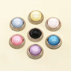 20pcs Mix Colors Resin Imitation Cat's Eye Decorated Round Flatback Buttons DIY Jewelry/Hair Clip Scrapbook Accessories