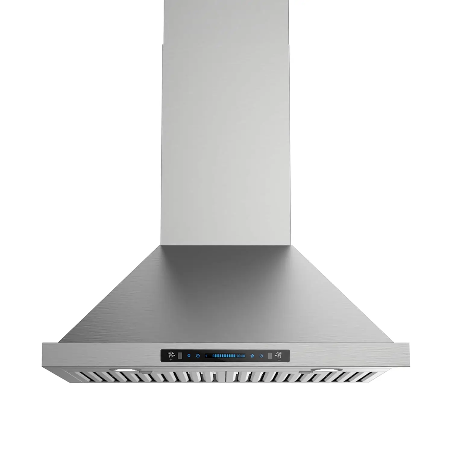 

30 Inch Wall Mount Range Hood, 900 CFM Stainless Steel Kitchen Chimney Vent Hood, Convertible for Ducted or, Customized